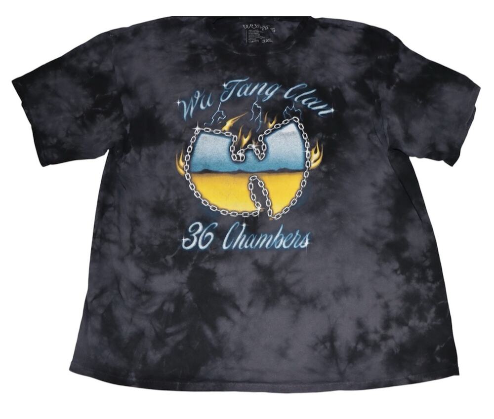 Wu-Tang Clan 36 Chambers Tie Dye T-Shirt Mens 3XL Hip Hop Graphic Tee StreetWear
